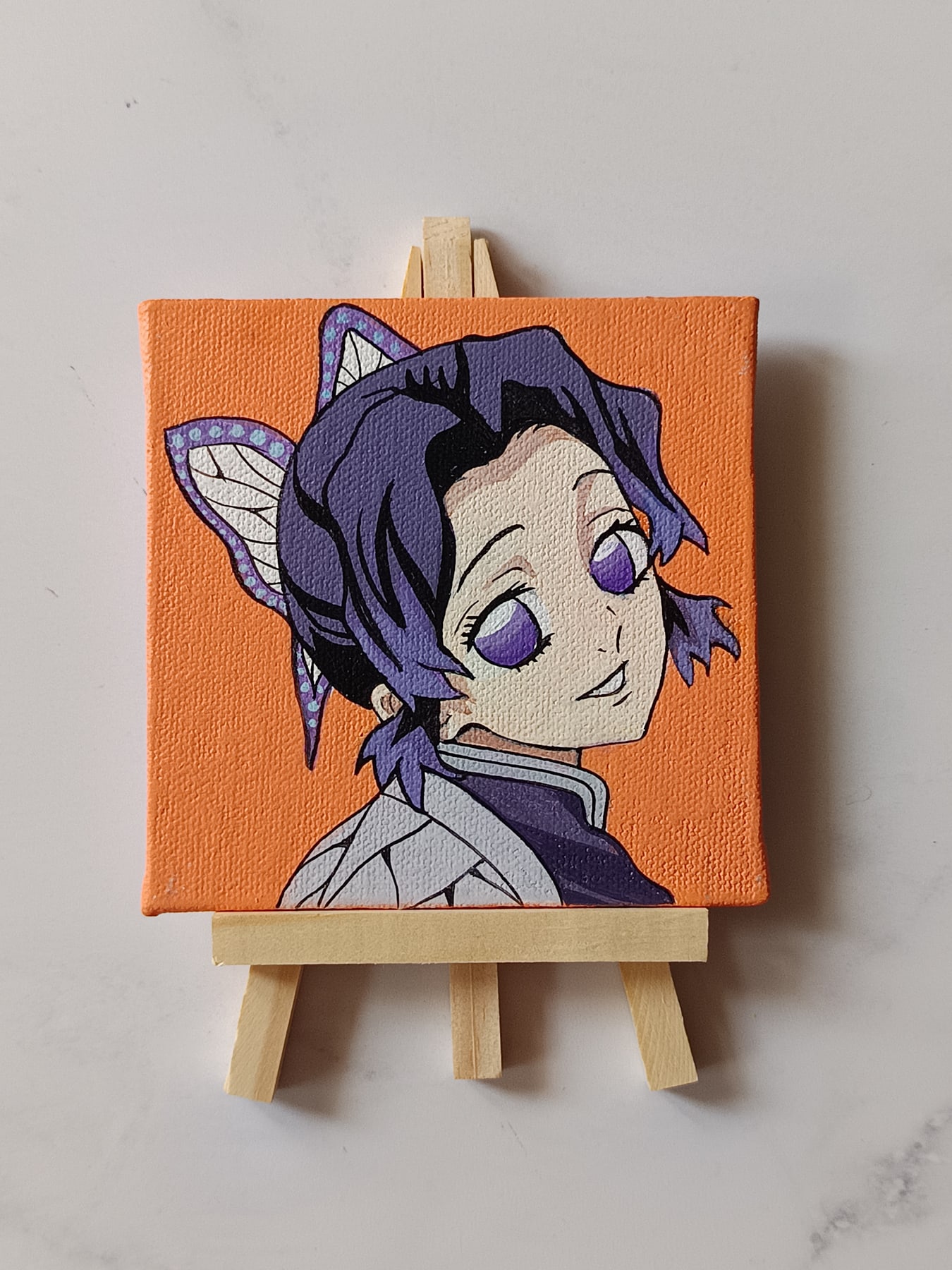 Shinobu Kocho acrylic fridge magnet artwork by Tulika Viegas, front view