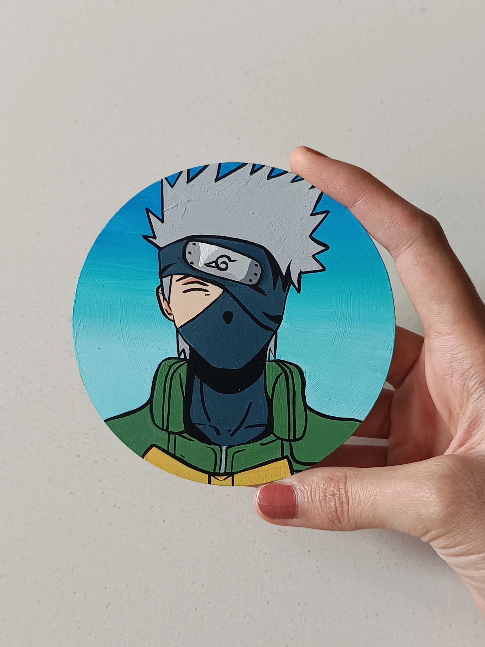 Handmade artwork image of Kakashi Hatake by Tulika Viegas