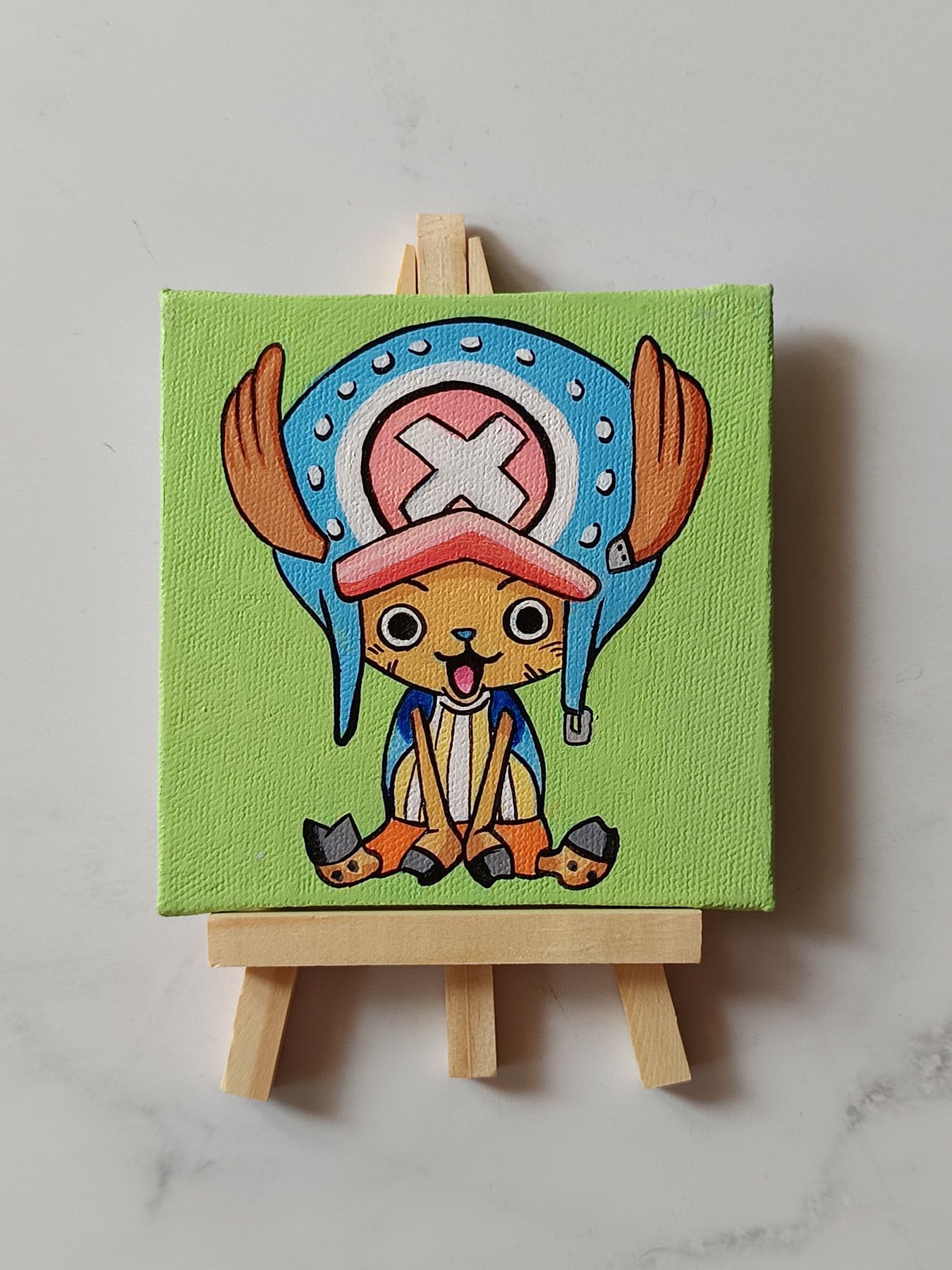 Tony Tony Chopper acrylic fridge magnet artwork by Tulika Viegas, front view