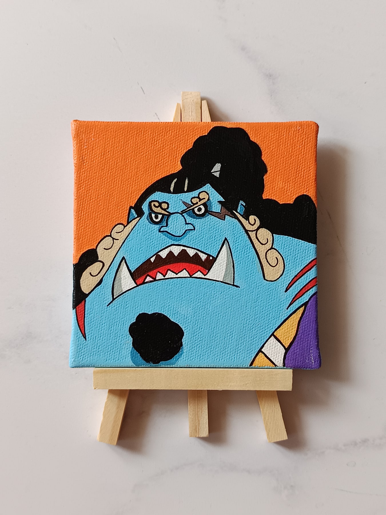 Jinbe acrylic fridge magnet artwork by Tulika Viegas, front view