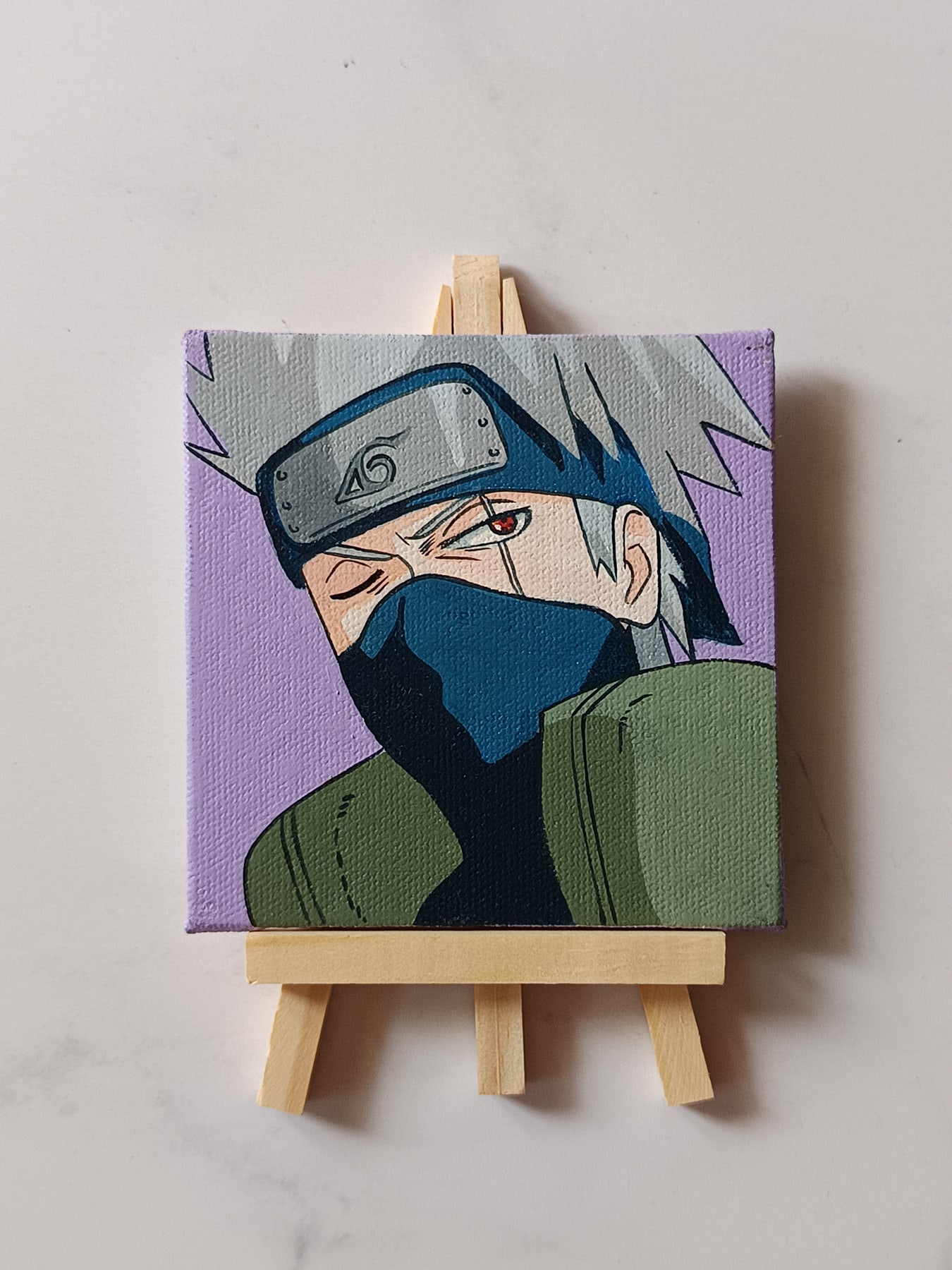 Kakashi Hatake acrylic fridge magnet artwork by Tulika Viegas, front view