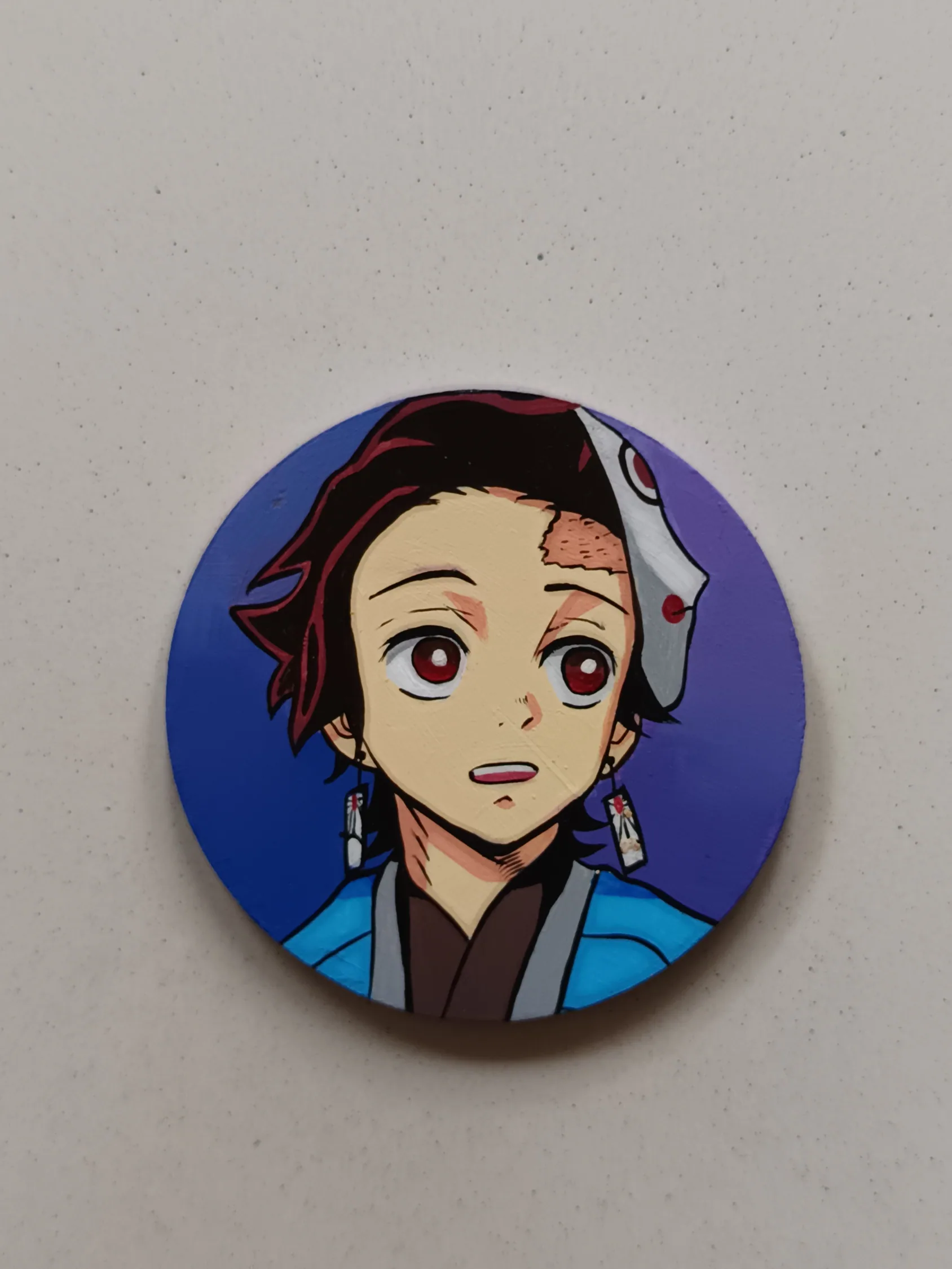 Handmade artwork image of Tanjiro Kamado by Tulika Viegas